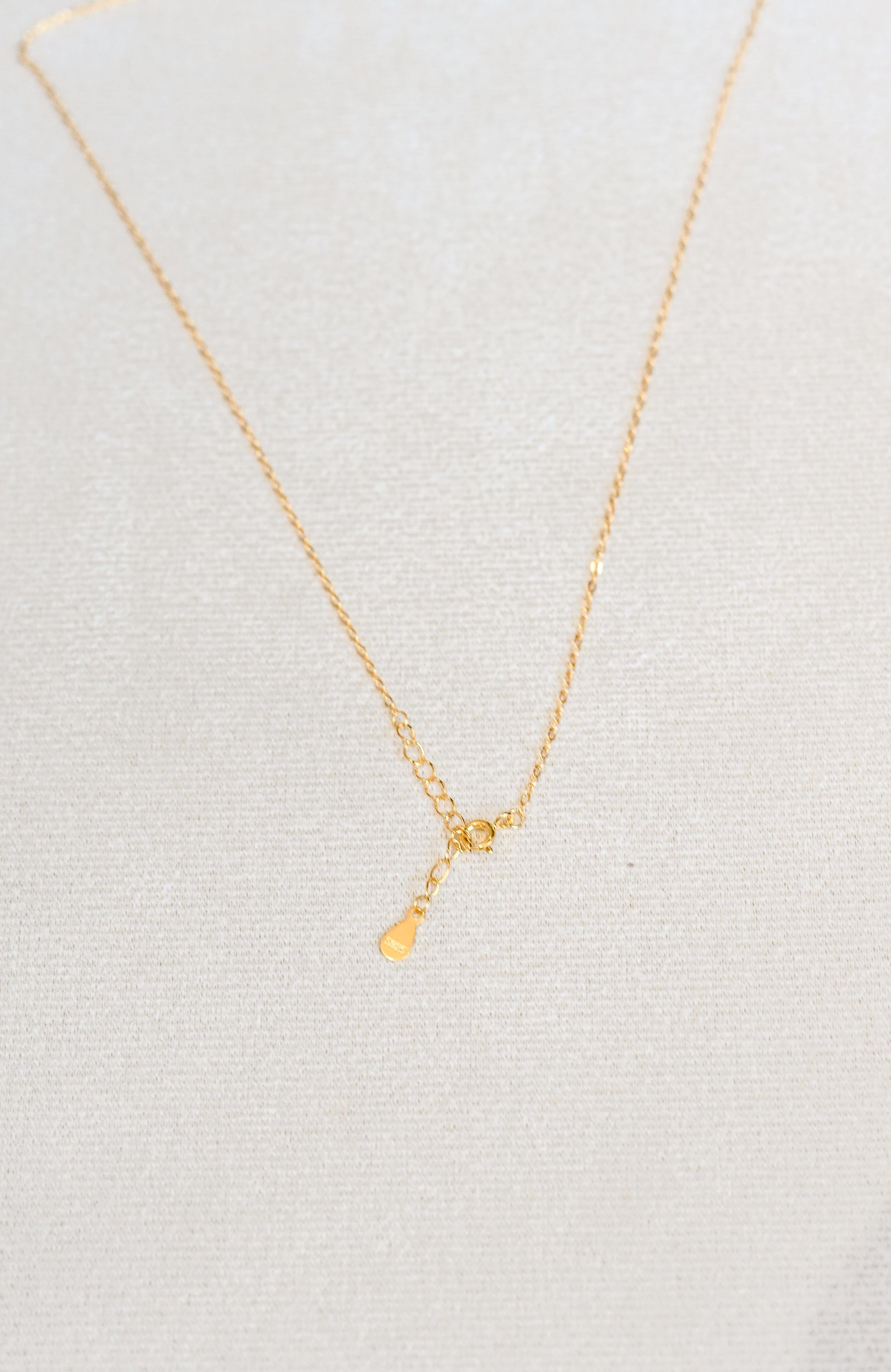 Sterling silver, gold plated necklace clasp