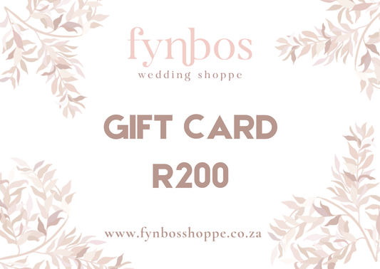 Fynbos Wedding Shoppe Gift Card