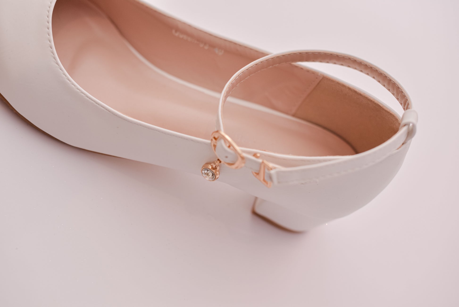 Ivory bridal Mary Jane shoes with 4cm heel
