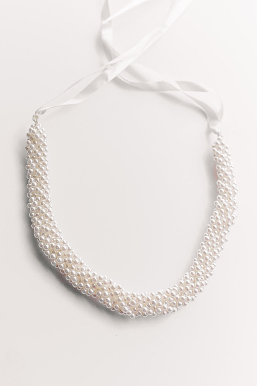 Ivory pearl bridal belt