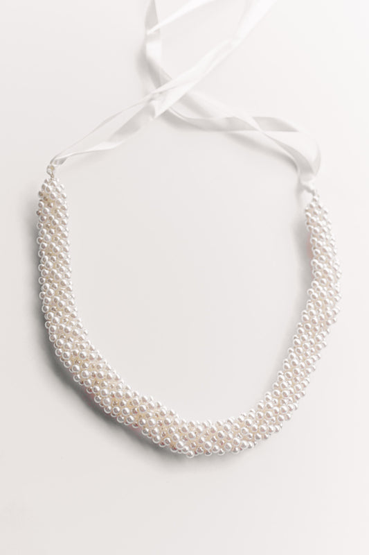 Ivory pearl bridal belt