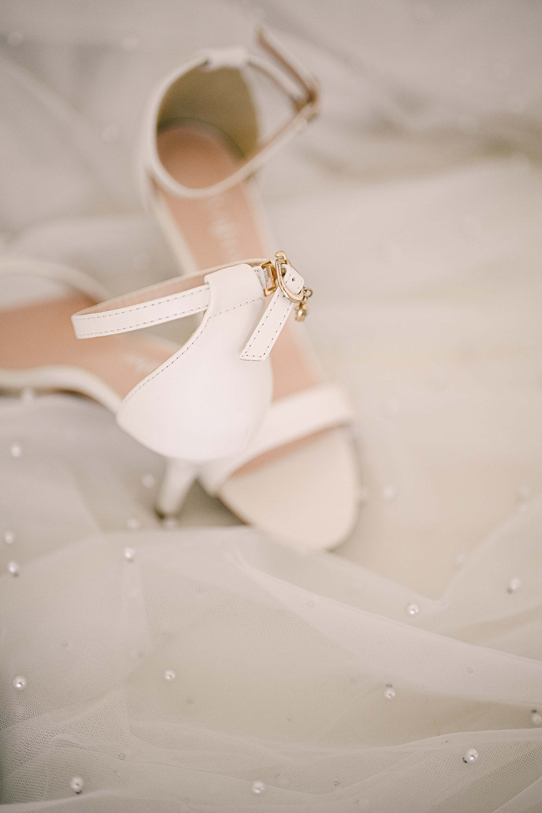 Ivory bridal kitten heel