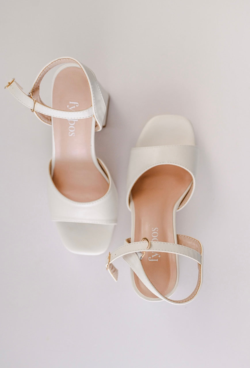 Quinn - Ivory Bridal Platforms