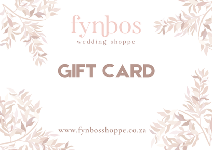 Fynbos Wedding Shoppe Gift Card