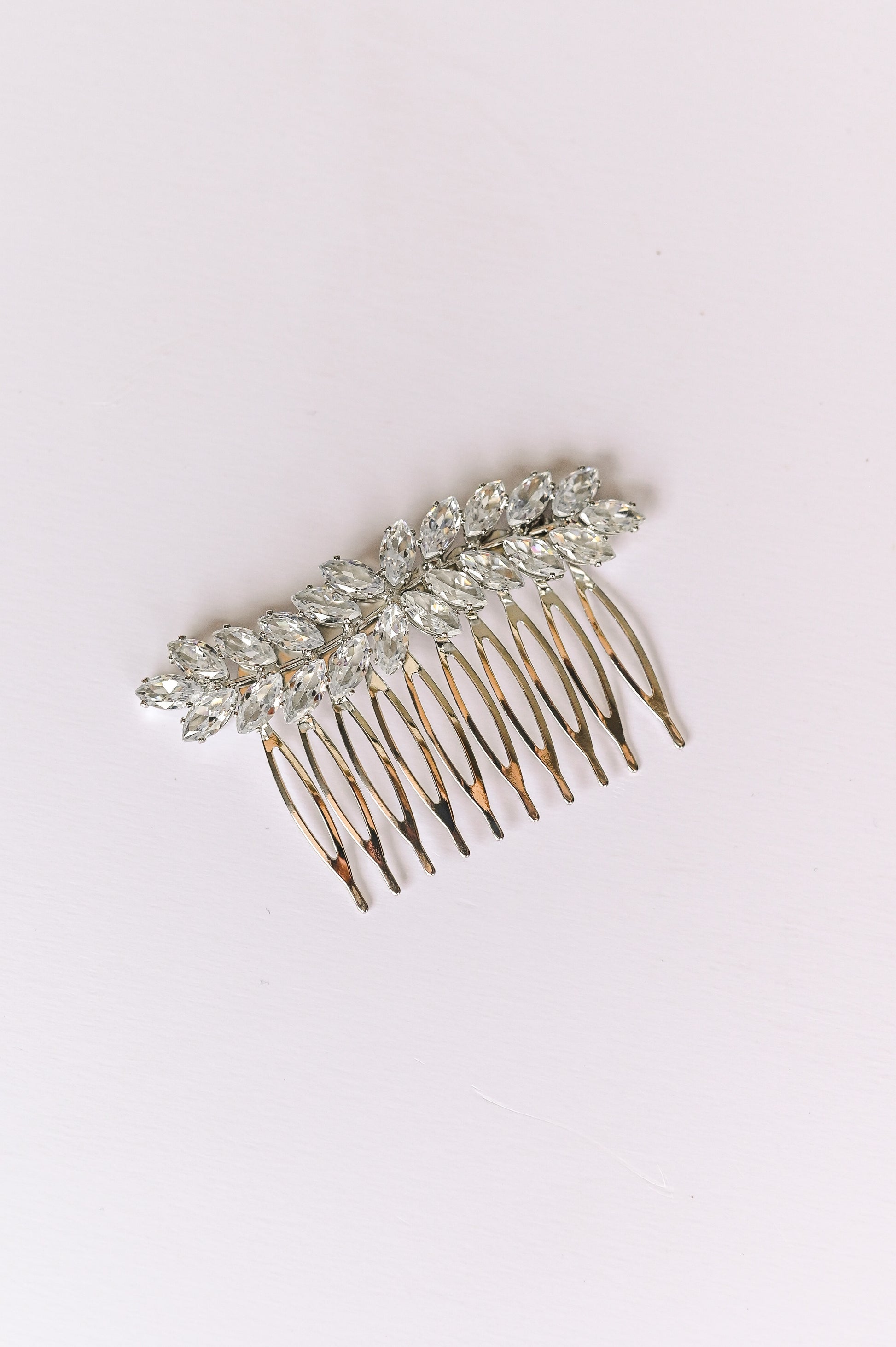 Rhinestone decorative hair comb