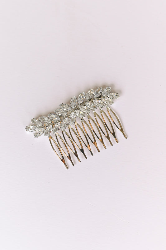 Rhinestone decorative hair comb